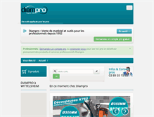 Tablet Screenshot of diampro.com